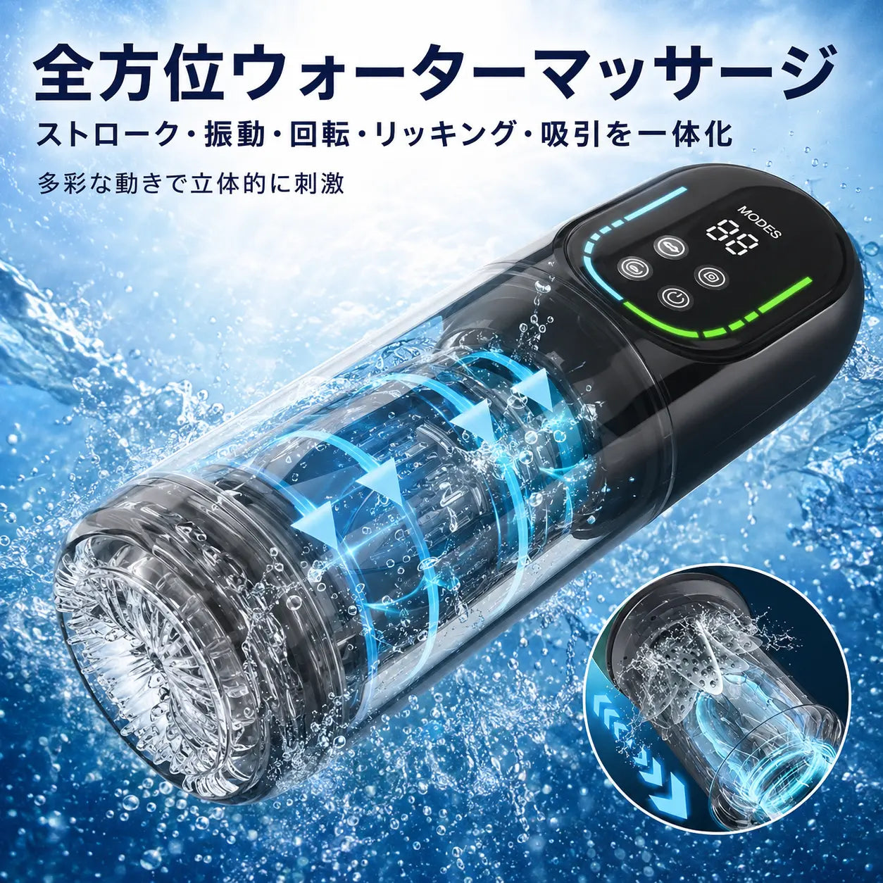 【極楽マスター】9in1 自動メンズケアマシン